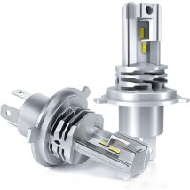 Bombilla Led H4, Blanco 6500k, Para Faros Delanteros De Coche De 12 V A 24 V (2 Unidades), Debuns