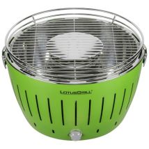 Lotus Grill – Tragbarer Grill G34 in Grün – Grillrostdurchmesser 32 cm – Integrierter Lüfter für schnelles Grillen
