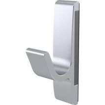 Hermeta - Magnet-mantelhaken 0150 Einfach Ausladung 40 Mm Aluminium Silberfarbig Eloxiert Höhe 85 Mm