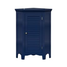 Teamson Home - Elegant Home Fashions Glancy Eckschrank Freistehend Navy Lamellentür