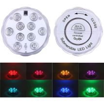 Linghhang - 2 Luces Led Subacuáticas, Luces Magnéticas Impermeables Para Piscina, Luces Led Subacuáticas Con Temporizador De Control Remoto Ip68, 13 