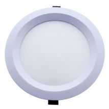 Cristal Record Lighting - Downlight Led Redondo Empotrable 'soner' Pequeño (20w 3cct 2260lm) Ip44 Ø18,5cm Fabricado En Aluminio Y Pmma Color Blanco