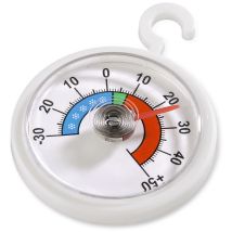 XAVAX Kühl-/Gefrierschrankthermometer – Analog – Messbereich: -30 °C bis +50 °C – Weiß – Quecksilberfrei
