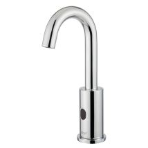 Idral - Grifo Electrónico De Lavabo Serie Curve Con Fotocélula Con Alimentación A Pilas, Premezclador Mecánico