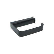 Porte papier toilette mural noir mat – Acier verni – Dimensions 12,5x2,5x8,5 cm – Salle de bain et WC – METAFORM