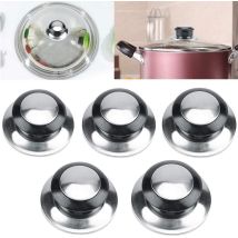 Deckelgriff, Set Mit 5 Hitzebeständigen Deckelknöpfen Für Töpfe, Hebeknöpfe, Ersatzteile - Sollbry