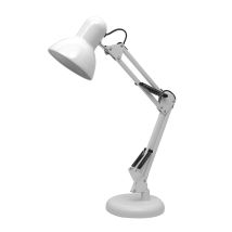 Lampada da scrivania bianca 1xE27 – NEXA – Design classico e robusto – Illuminazione regolabile – E27