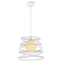 Retro Pendant Light Vintage Ceiling Light Creative Metal Chandelier Lamp E27 Light For Home Office Hotel Bar Restaurant, White