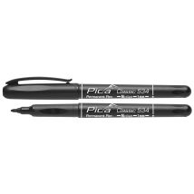 Marcador Permanente Marca Pica Secado Rápido Punta Bala Medio Azul 1,0 Mm