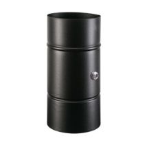 Tubo Porcellanato C/comb C/tappo D 15xh19cm Nero Classic