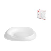 Juego De Platos Parma 12 Piezas En Vidrio Opalino Blanco