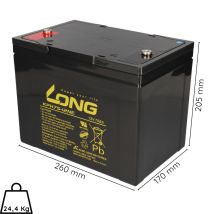 Kunglong - Akku-satz 24v 75ah Passend Für Meyra Ortopedia Touring 924s