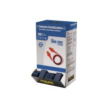 S.of. Visualizzazione 100 Pz Tappi Per Le Orecchie Di Base Riutilizzabili Con Cordino Snr 25 Db Con Scatola Portaoggetti. 1988trcen/u Steelpro