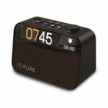 Radio portatile Pure Moment Charge - Sintonizzatore analogico - Design elegante nero e legno - 210 mAh