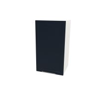 Le Quai Des Affaires - Meuble Haut De Cuisine 1 Porte - Frost 40cm / Blanc & Bleu Nuit/ 40x39x72 Cm