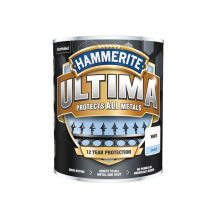 Ultima Smooth Metal Paint - 750ml - White - Hammerite