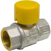 Robinet À Bille À Gaz F/f Avec Capuchon Scellable Tiemme 1/2" Mop5
