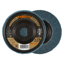 Rhodius Lgz P3, 10 Stück, 115 Mm, Korn 80, Fächerschleifscheibe