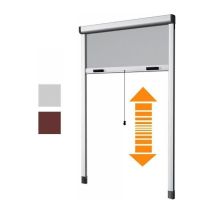 Zanzariera Bazar Bianca 250x160-140 Cm Con Cornice In Alluminio E Finitura Medal