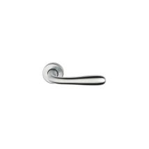 Frosio Bortolo – Mezza maniglia gocciacr. satinato con rosetta tonda – Zama, Nylon, Cromo satinato – 4 pezzi