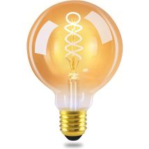 Gbly - Ampoule Led E27 : Lampe G95 Vintage, Ampoule Edison 4w, 2200k Blanc Chaud, Ampoule À Filament Rétro, Ampoule Économe En Énergie Pour Maison 