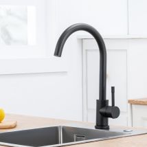 Rubinetto Da Cucina In Acciaio Inox, Rubinetto Cucina Lavello Con Aeratore Staccabile, Girevole A 360° Rubinetto Monocomando Per Lavello Acqua Calda E