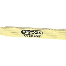 KSTOOLS – Metro pieghevole in plastica – 2m – plastica ABS, fibra di vetro – precisione CE III, 10 stecche