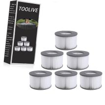 Dontodent - 8pcs Hot Tub Filters For Mspa Inflatable Pools, Enhanced Version Filter Cartridge Pump Fit For Mspa All Current Hot Tubs