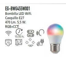 Energeeks - Bombilla Wifi Cct (2700k - 6500k) & Rgb E27 5w 470lm Bl Ener