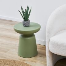 Mesa Auxiliar Posio 44xø40 Cm Verde [en.casa]