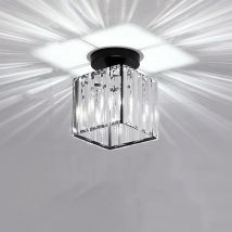 Stoex - Modern Chandelier Glass Ceiling Light Crystal Ceiling Lamp Creative Ceiling Lamp E27 For Hallway Office Balcony Bedroom Living Room Black