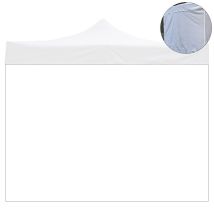 Telo Laterale 2x2mt Bianco Impermeabile Ricambio Per Gazebo Richiudibile 2x2mt