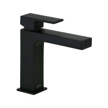 Gattoni Rubinetteria - Mitigeur Lavabo Modèle Carré Noir Mat Gattoni Square 2582/25no Noir Mat - Sans Vidage