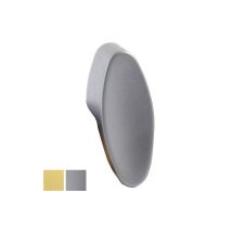 Pommeau suspendu – Bouton de meuble – Finition en zamac laquée dorée et chromé mat – Dimensions 12 mm h 30 – Gamet