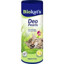 Deo-Perlen Frühling 700 g – Katzenstreu mit AromaProtect-Formel – Frischer Duft von Gras und Blumen – Hygienemittel für Katzen