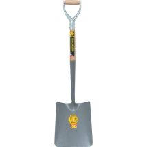 Bulldog – Square Shovel No.2 – Forged Steel Blade – 965mm Overall Length – Corrosion-Resistant – Ideal for Landscaping and Gardening