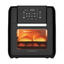 Statesman - Skaf05015bk Digital Air Fryer 5 Litre, 1500w, 90 Minute Timer, 360 Hot Air Circulation, 8 Pre Set Cooking Programes, Digital Touch Control