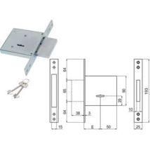 Serrure À Mortaise À Double Panneton 450/r - Mm.50 (00450 R0 50 2c Ci)