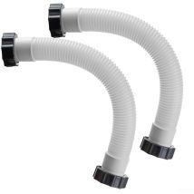 Paquete De 2 Mangueras Para Bomba De Filtro De Arena De Piscina, Manguera De Interconexión Con Tuercas Para Intex, Sistema De Salmuera De 40,6 Cm Y 