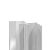 Wholepanel - 10mm Bright Polished Aluminium Wall Panel Internal Corner Trim