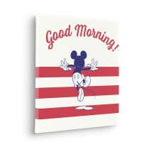 Komar Canvasbild Disney Mickey Good Morning - 40 X 40 Cm - Bild Auf Keilrahmen - Vintage Und Retro