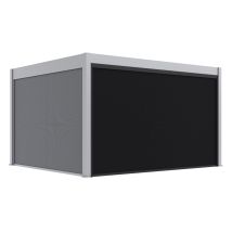 Seitenteil für Pergola Grand Tuscan – Verstellbar – Aluminiumrahmen – Outdoorgewebe – 95 % UV-Schutz – Zubehör für Gartenmöbel
