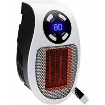 500 Watts Blowing Ceramic Heating Mini Heating Blowing Economic Heating Heating Heating On Socket With Thermostat And Timer, For Desk, Bedroom, Living