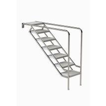 Eichenwald Pooltreppe Modell 08.3 Miami Nur Unterteil Beckentiefe 1799mm 7 Abs-stufen