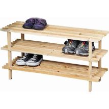 Kesper Scarpiera Beige Design Aperto Tre Livelli
