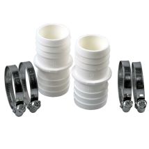 Schlauchverbinder Ø 38mm, 2 Er Pack Inkl. 4 Schlauchklemmen