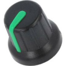 Steuertaste mit grüner Anzeige für 6,35mm Welle – Ø15,8x14,4mm – 230V