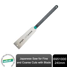 Wolfcraft Japanese Saw - For Easy Sawing Of Baseboards, Branches, And Plastic Pipes