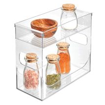 Interdesign - Idesign Cabinet Binz Portaspezie, Plastica, Trasparente, 16.5x16.5x16.5 Cm