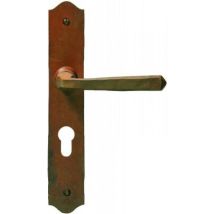 Bouvet Bellac Tirador De Puerta En Hierro Oxidado Vintage 240 Mm